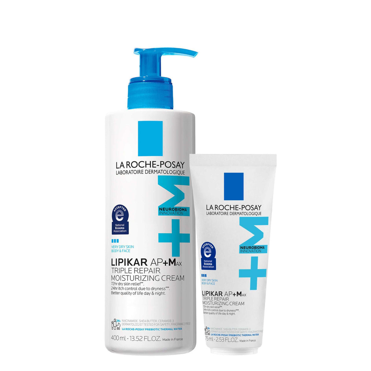 La Roche-Posay Lipikar AP+MAX moisturizing body cream tube