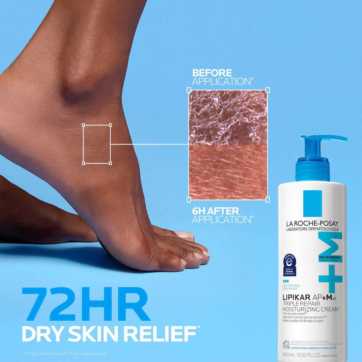 La Roche-Posay Lipikar AP+MAX moisturizing body cream for dry sensitive skin