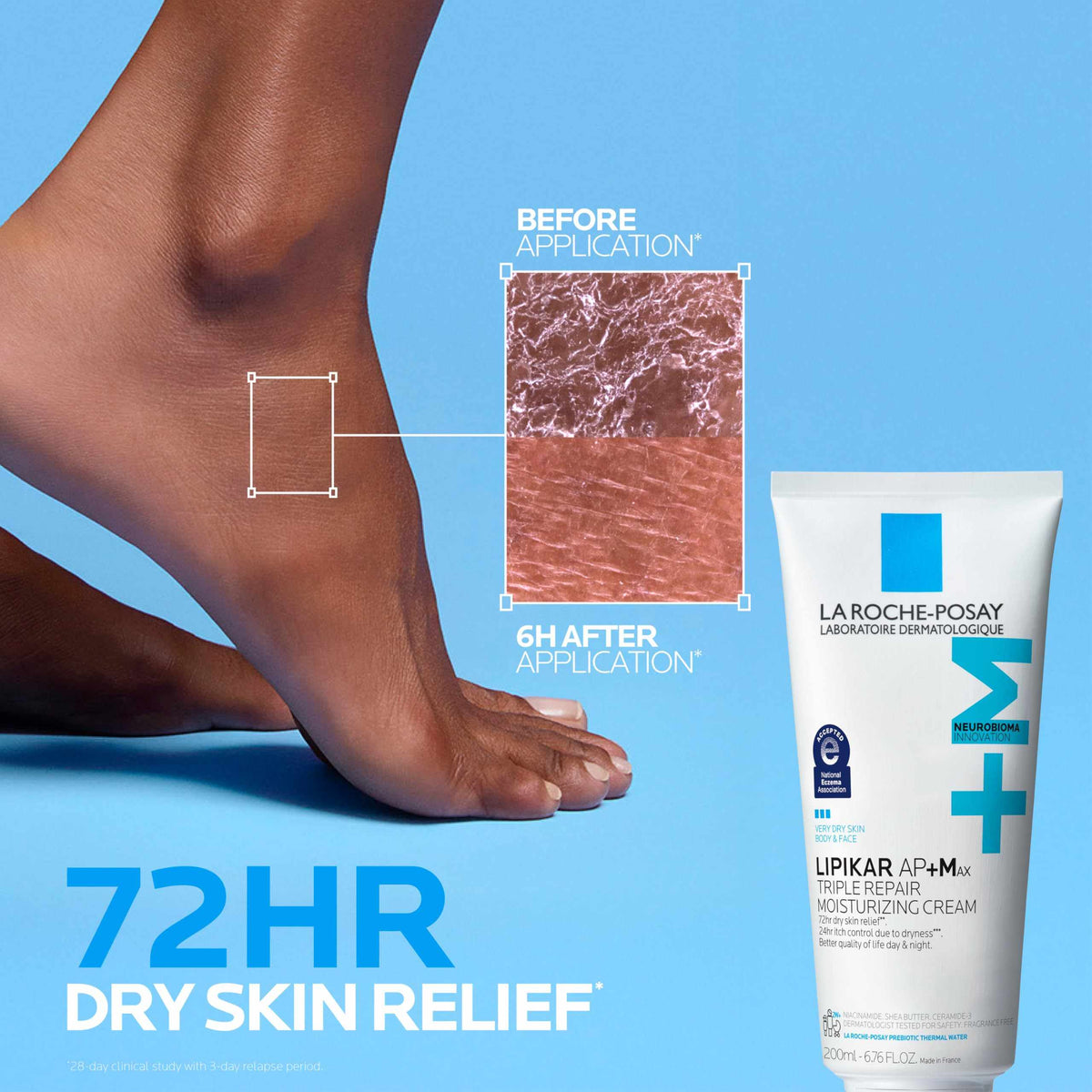 La Roche-Posay Lipikar AP+MAX moisturizing body cream tube