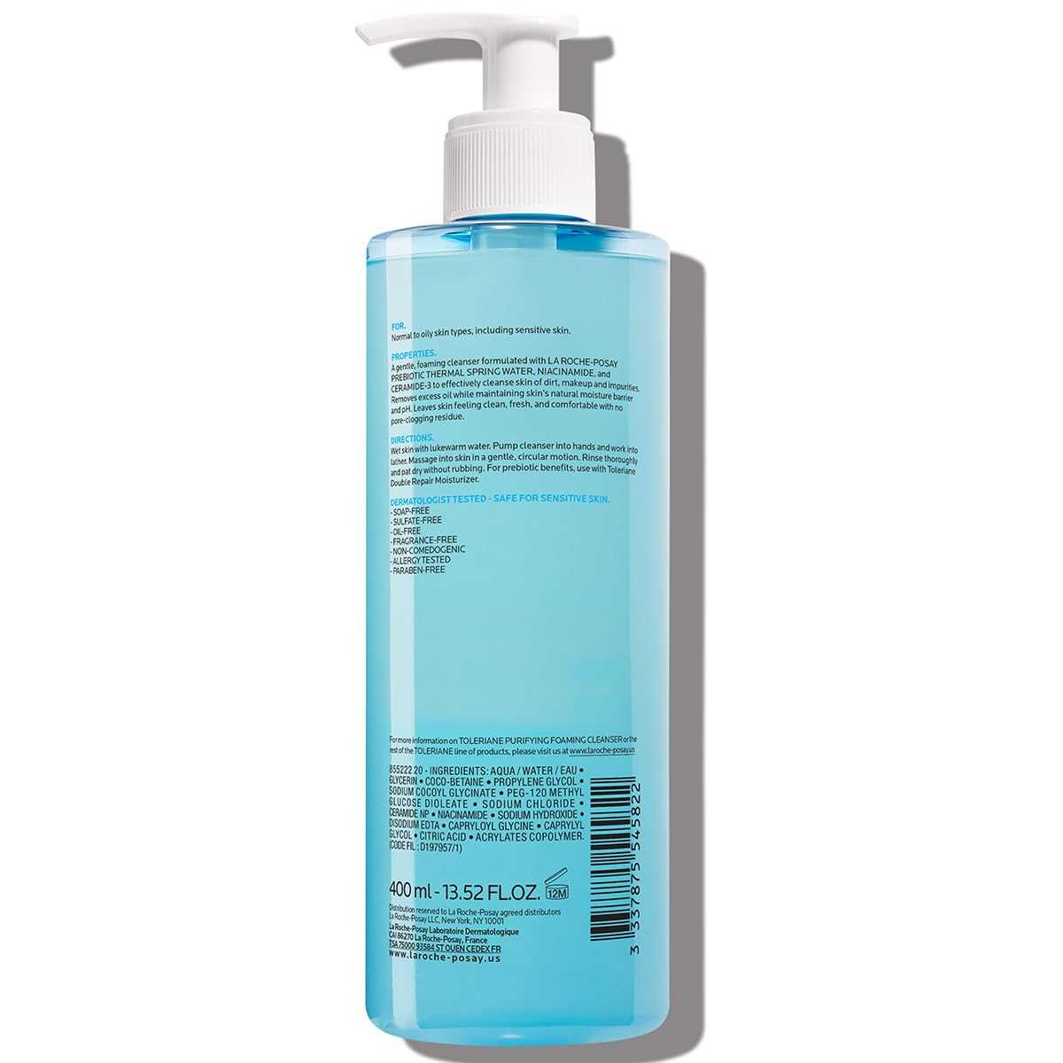 La Roche-Posay Toleriane Purifying Foaming Facial Cleanser bottle