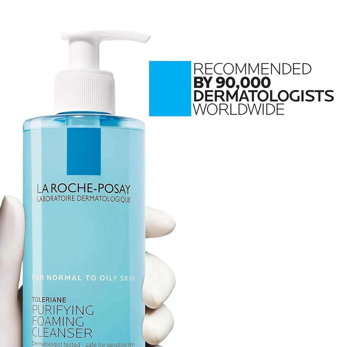 La Roche-Posay Toleriane purifying foaming facial cleanser bottle