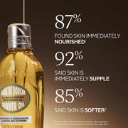 L'Occitane Almond Shower Oil bottle for cleansing and shaving