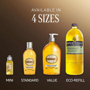 L'Occitane Almond Shower Oil bottle for cleansing and shaving