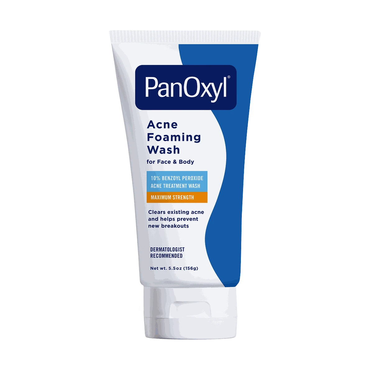 PanOxyl 10% Benzoyl Peroxide acne foaming wash 5.5 oz tube