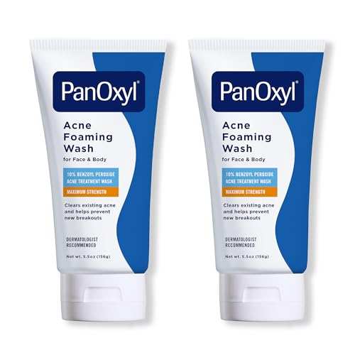 PanOxyl 10% Benzoyl Peroxide acne foaming wash tube