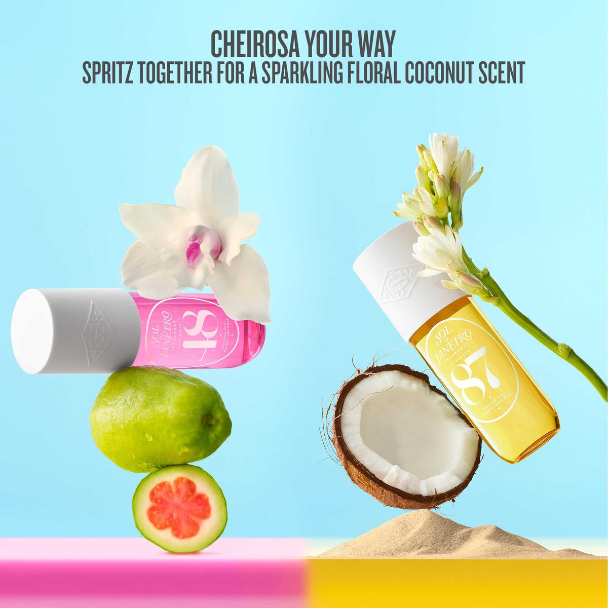 Sol de Janeiro Cheirosa Hair & Body Perfume Mist with vanilla pistachio caramel scent