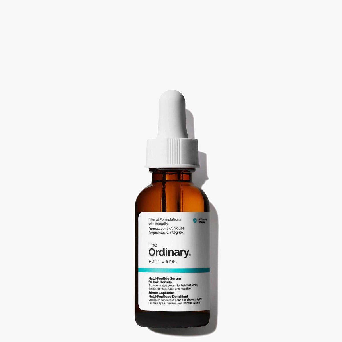 The Ordinary multi-peptide serum bottle for thicker fuller hair
